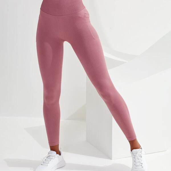 Women's TriDri® ribbed seamless 3D fit multi-sport leggings Thumbnail