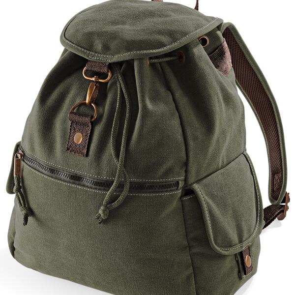 Quadra Vintage Canvas Backpack Thumbnail