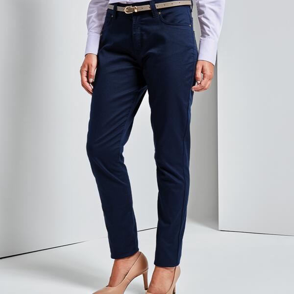 Premier Ladies Performance Chino Jeans Thumbnail