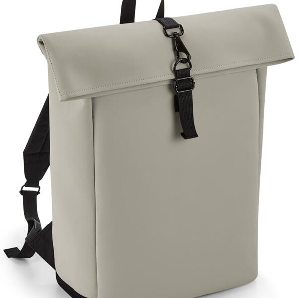BagBase Matte PU Roll-Top Backpack Thumbnail