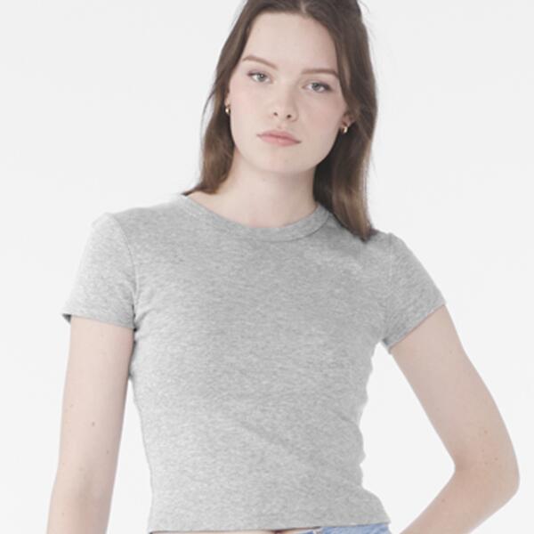 Bella Ladies Micro Rib Baby T-Shirt Thumbnail
