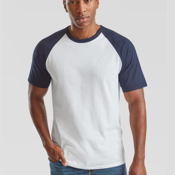 Men's Valueweight Short Sleeve Baseball T-Shirt Thumbnail