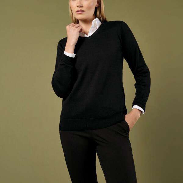 Regular Fit Arundel Long Sleeve V-Neck Sweater Thumbnail