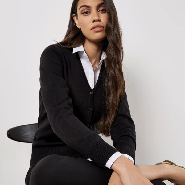 Regular Fit Arundel V-Neck Cardigan Thumbnail