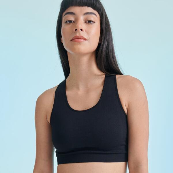 Women's workout cropped top Thumbnail