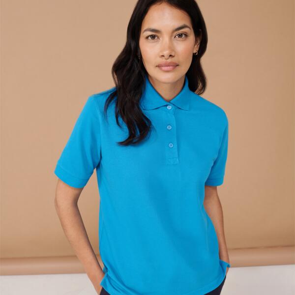 Henbury Ladies Poly/Cotton Piqué Polo Shirt Thumbnail
