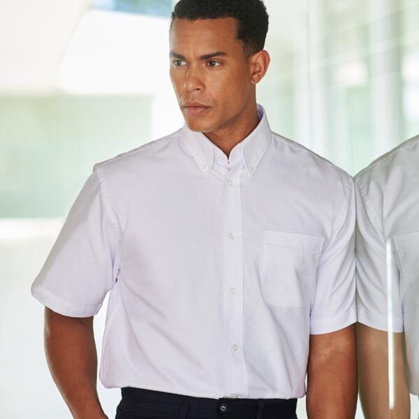 Henbury Short Sleeve Classic Oxford Shirt Thumbnail