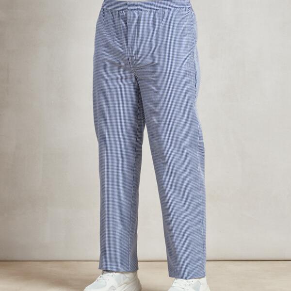 Premier Pull On Chef's Check Trousers Thumbnail