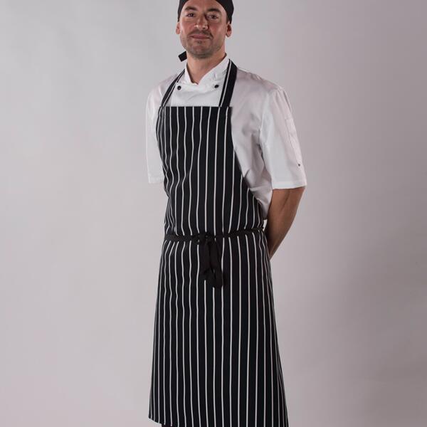 Dennys Stripe Bib Apron Thumbnail