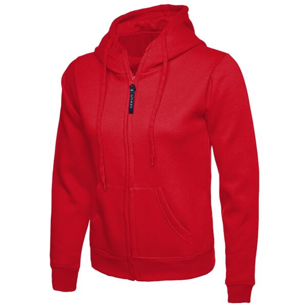 Ladies Classic Full Zip Hooded Sweatshirt Thumbnail