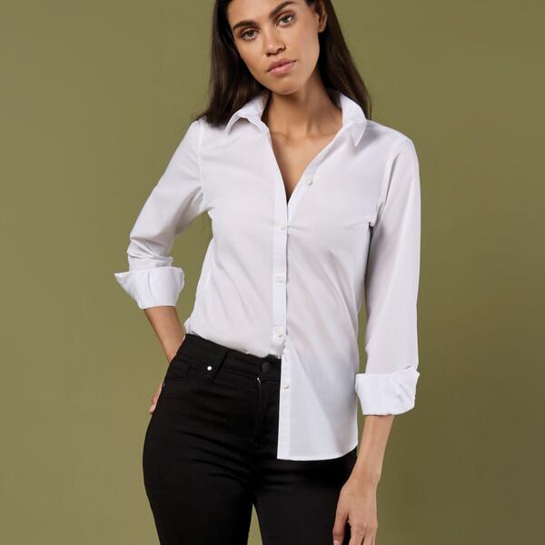 Tailored Long Sleeve Poplin Shirt Thumbnail