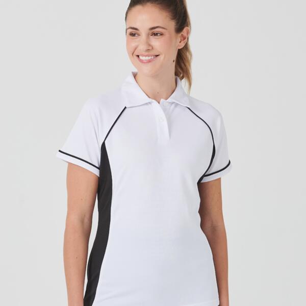 Finden + Hales Ladies Performance Piped Polo Shirt Thumbnail