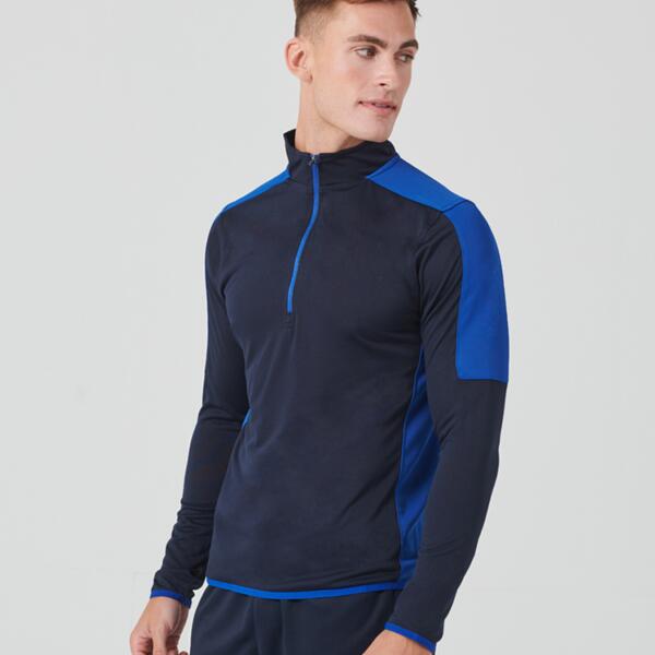 Finden + Hales Contrast Zip Neck Midlayer Top Thumbnail