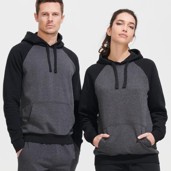 SOL'S Unisex Seattle Contrast Raglan Hoodie Thumbnail
