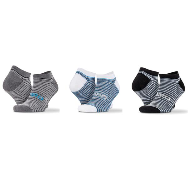 Spiro 3 Pack Mixed Stripe Sneaker Socks Thumbnail