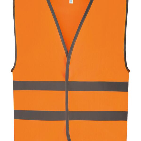 Hi-vis reflective border kids waistcoat (HVW102CH) Thumbnail